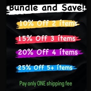 Bundle items and save!!